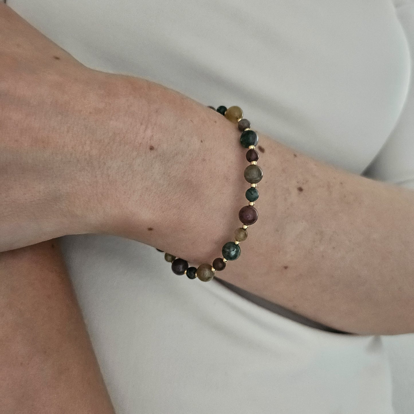 INDIAN AGAT ARMBÅND