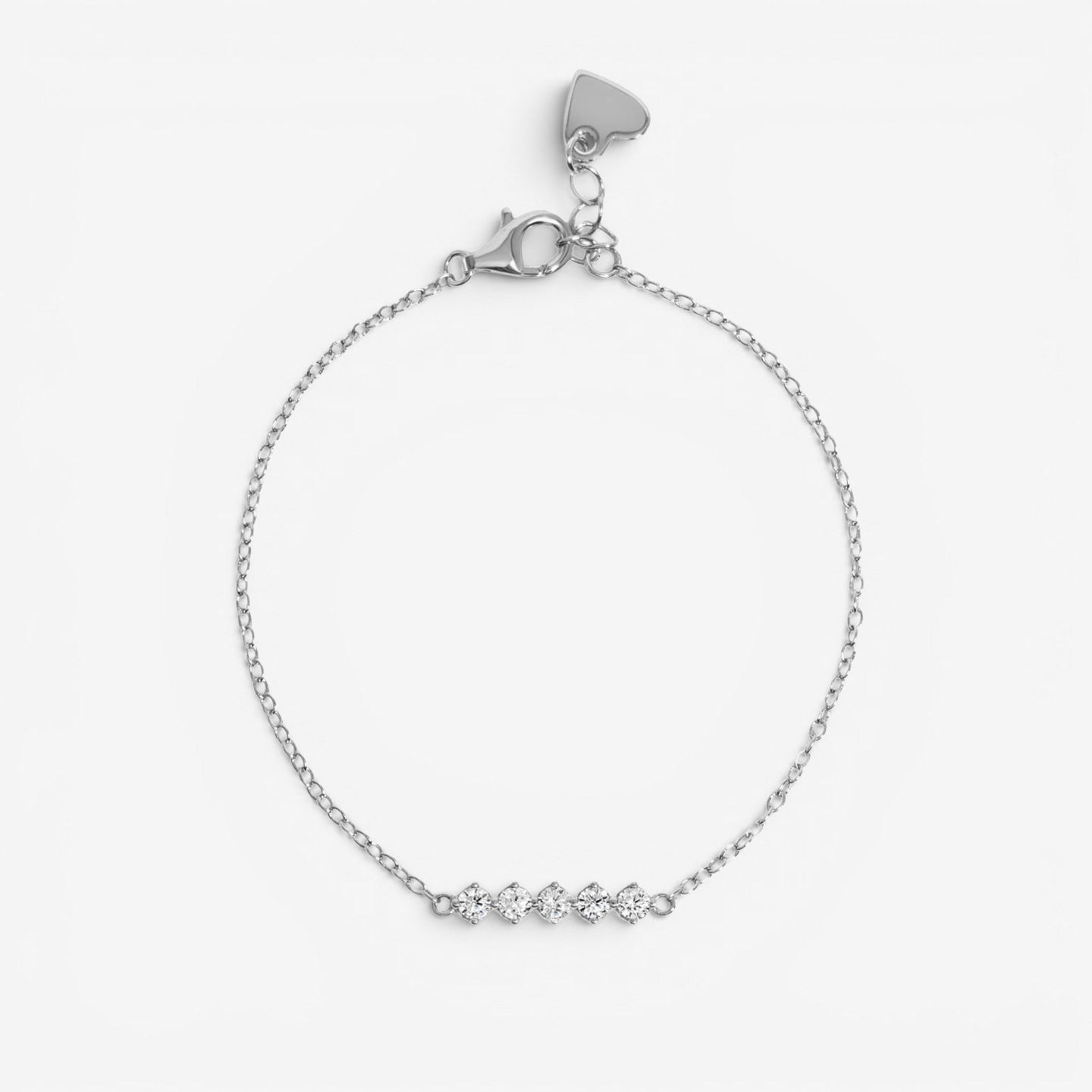 ARMBÅND M. BAR AF 5 STEN